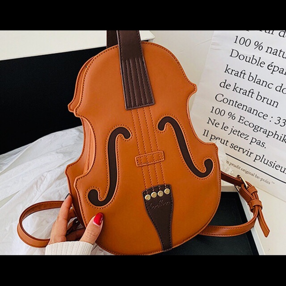 NEW Musical Instrument Style 2-Way Backpack Brown